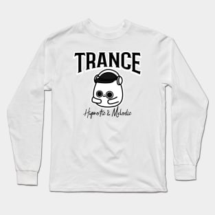 TRANCE  - Hypnotic & Melodic Character (black) Long Sleeve T-Shirt